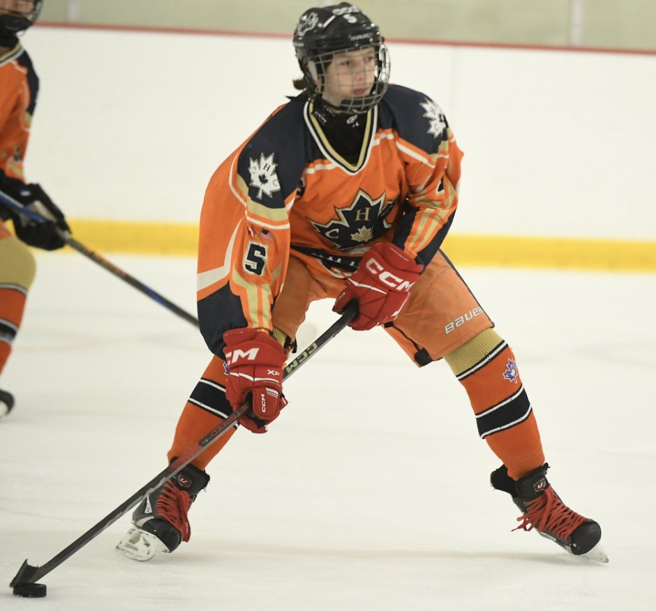 CHC Team Orange (Tier 3) player in game action, 2026 season