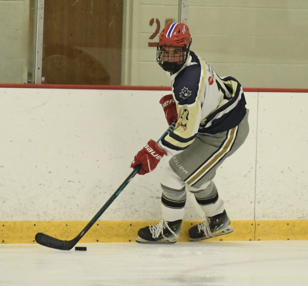 CHC Team White (Tier 1) player in game action, 2026 season