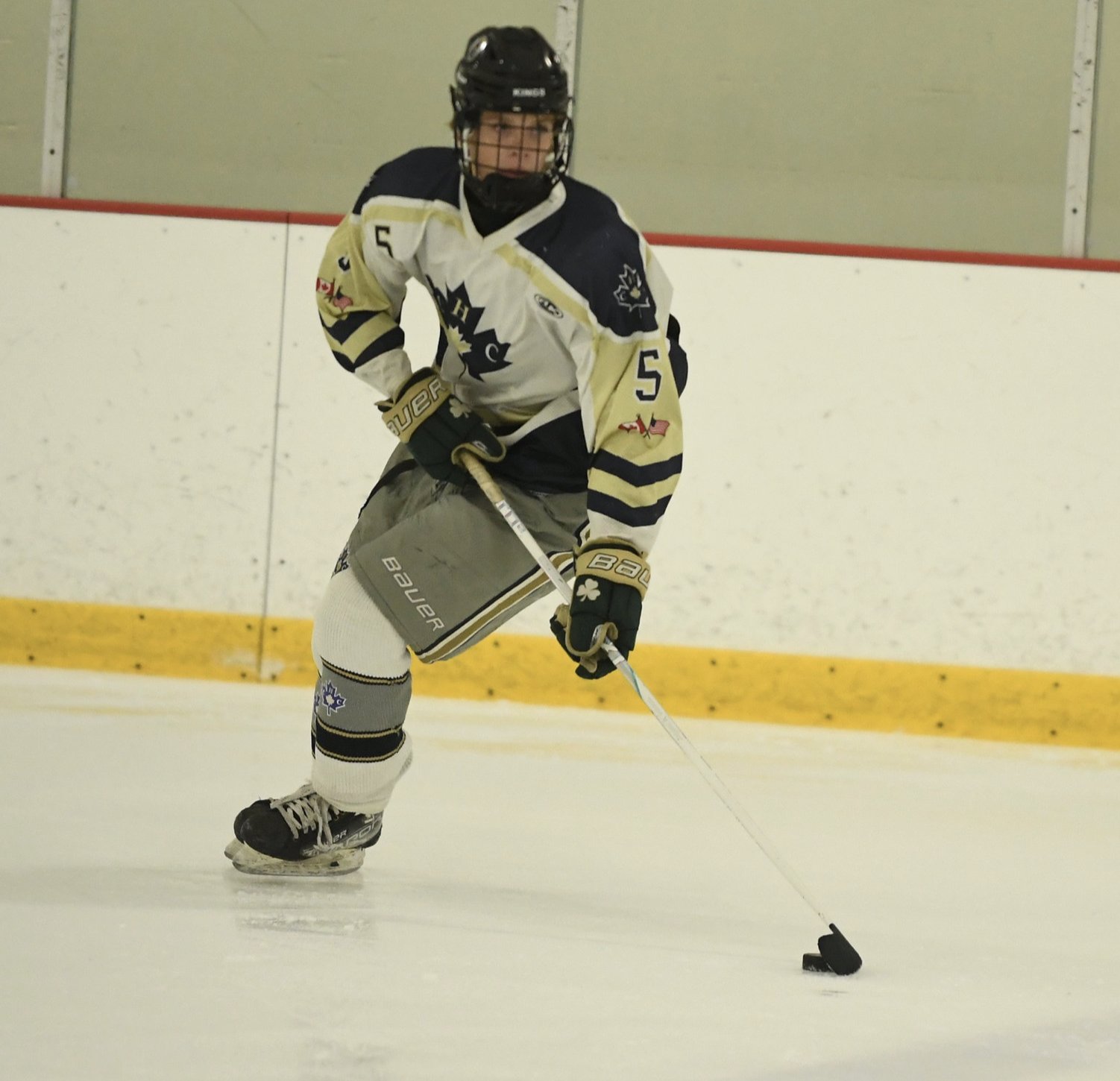 CHC Team White (Tier 1) player in game action, 2026 season
