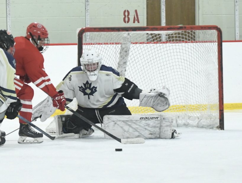 CHC Team White (Tier 1) player in game action, 2026 season