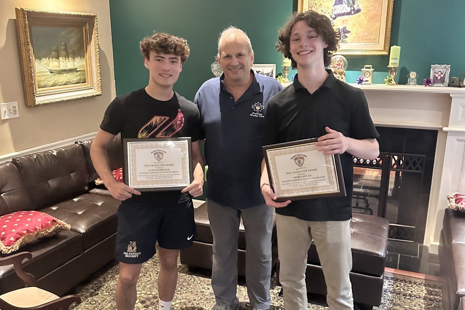 CHC Hobey Baker Character Award winners 2024: Lukas Sobczak, James Joyce